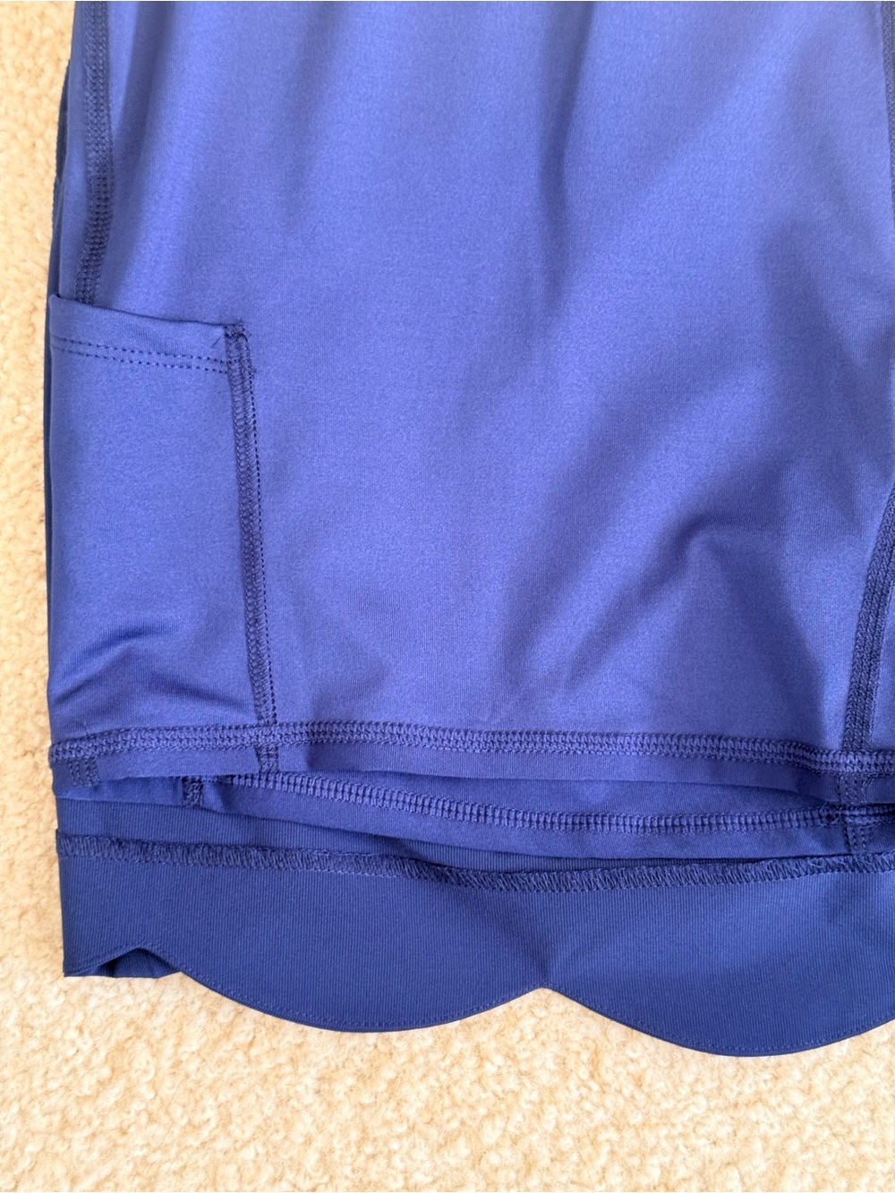 Vineyard Vines Navy Blue Scalloped Athletic Skort womens size 10 NEW WITH TAGS - Picture 10 of 12